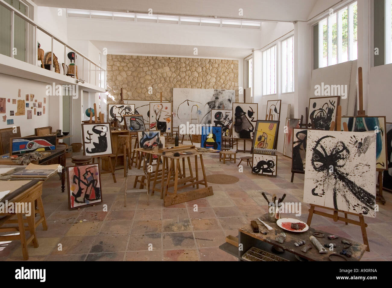 Mallorca Miro Stiftung Museum atelier Stockfoto