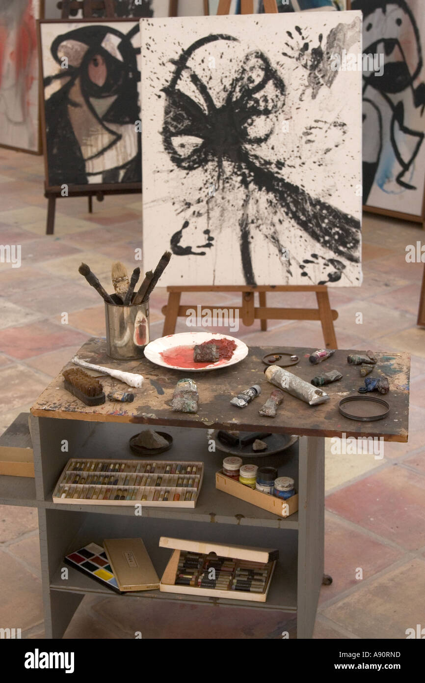 Mallorca Miro Stiftung Museum atelier Stockfoto