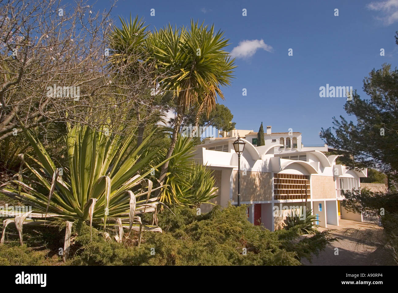 Mallorca Miro Stiftung Museum Atelier im freien Stockfoto