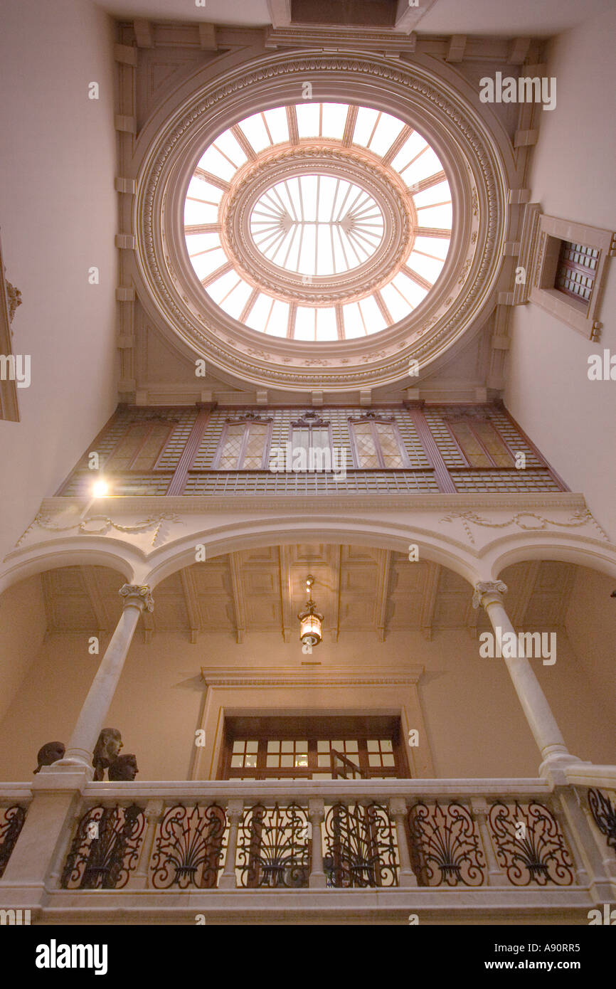 Museo d Art Espanyol Contemporant Palma de Mallorca-Museum für zeitgenössische Kunst-Terrasse-Decke Stockfoto