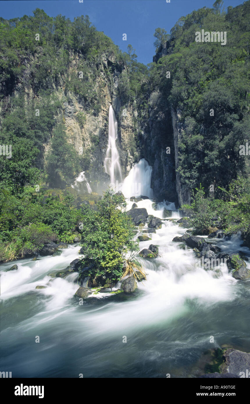 Neuseeland-Wasserfall Stockfoto