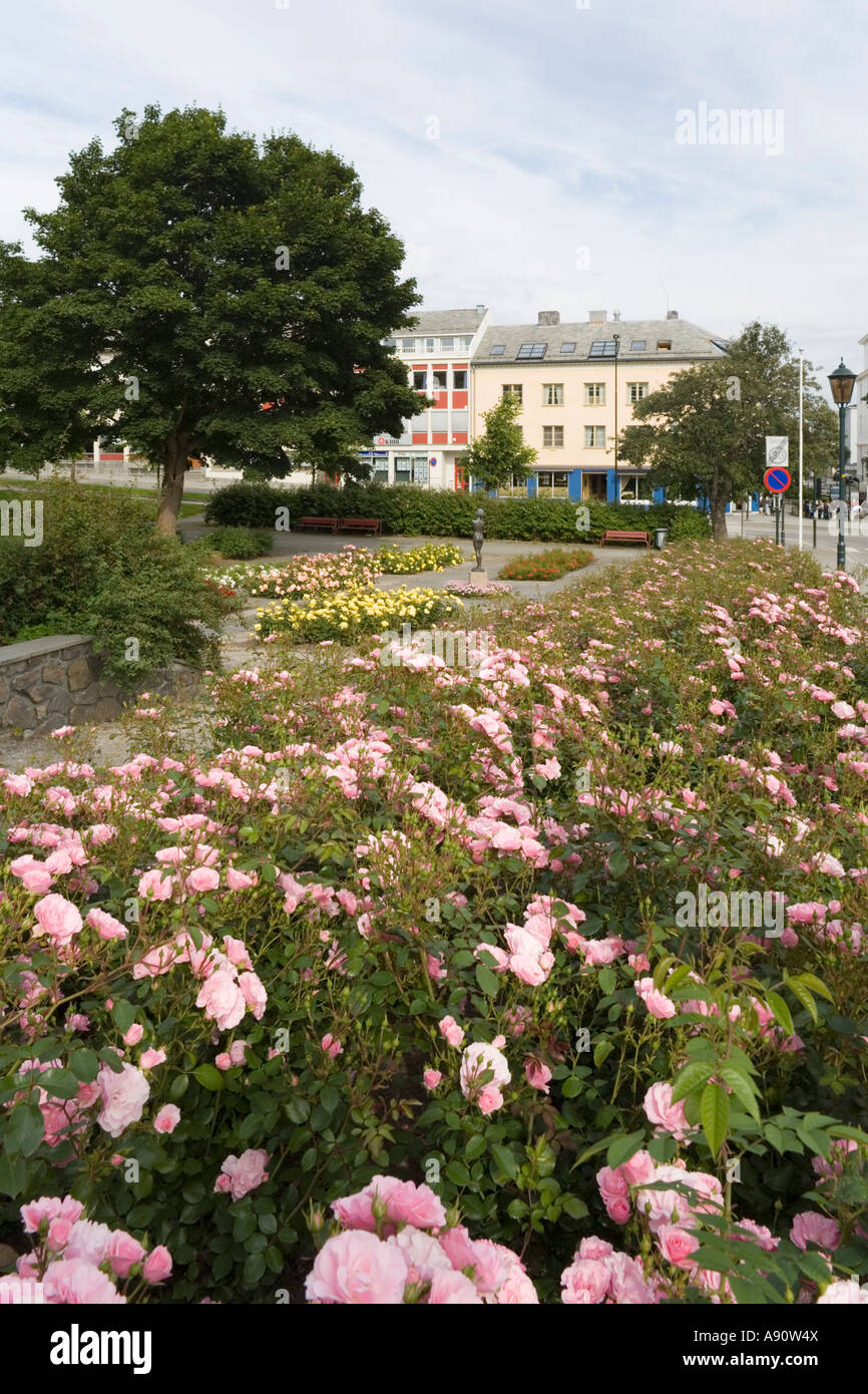 Öffentliche Gärten bei Kristiansund, Norwegen Stockfoto