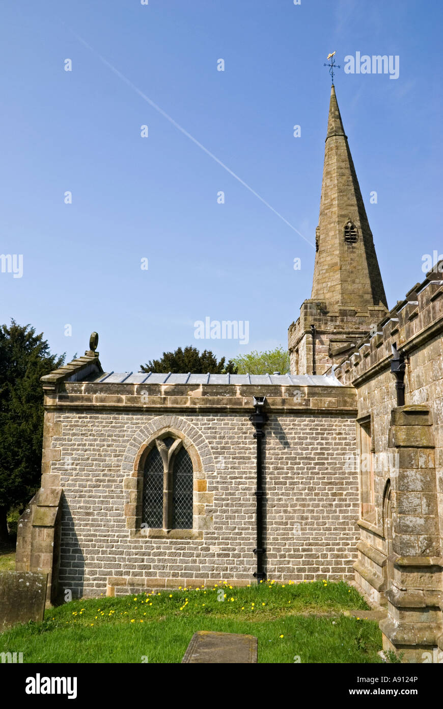 Chelmorton Kirche Stockfoto