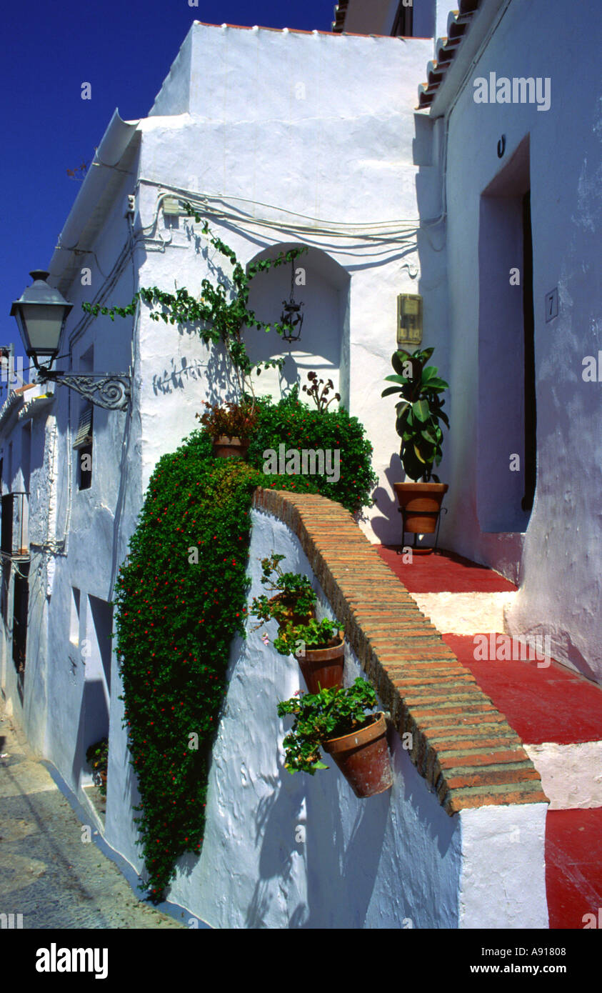 Frigiliana White Dorf in Andalusien Spanien Stockfoto