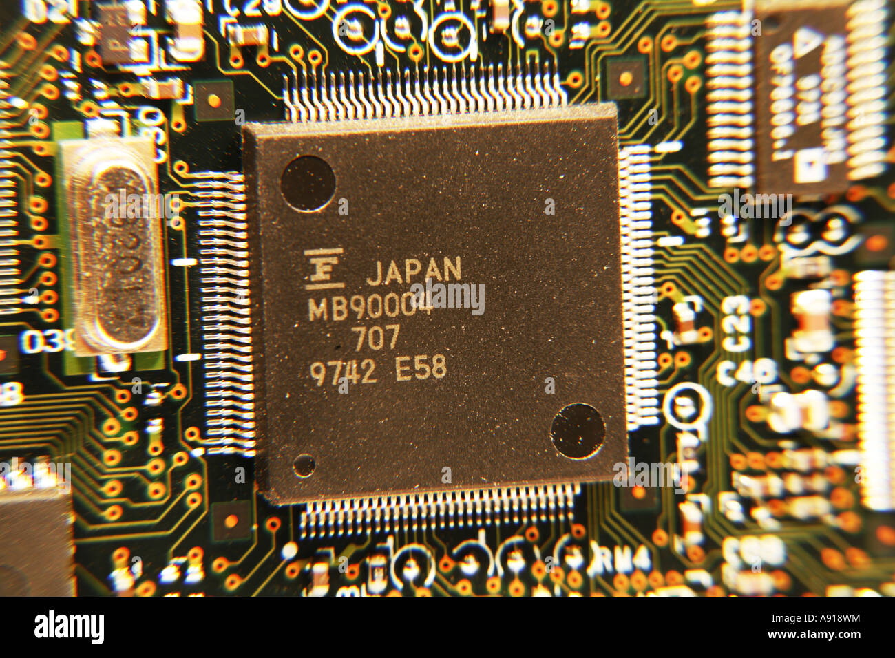 Computer-Chip hergestellt in Japan Stockfoto