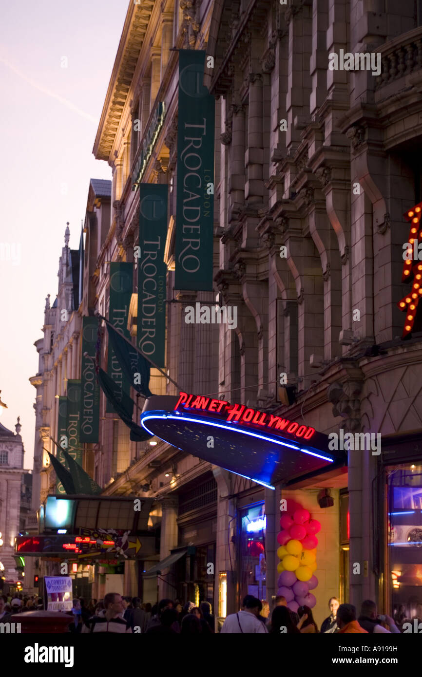 Das London Trocadero, Piccadilly UK Stockfoto