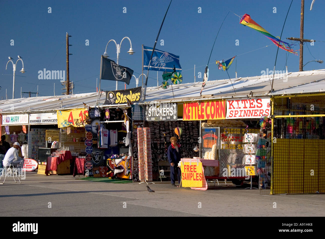 Flohmarkt am Venice Beach in Los Angeles, Kalifornien. Stockfoto