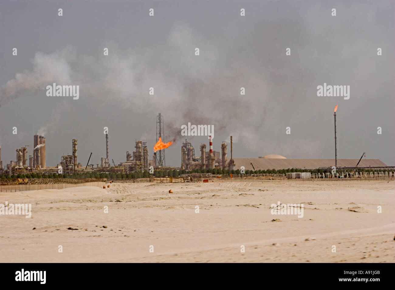 Öl-Raffinerie Stockfoto