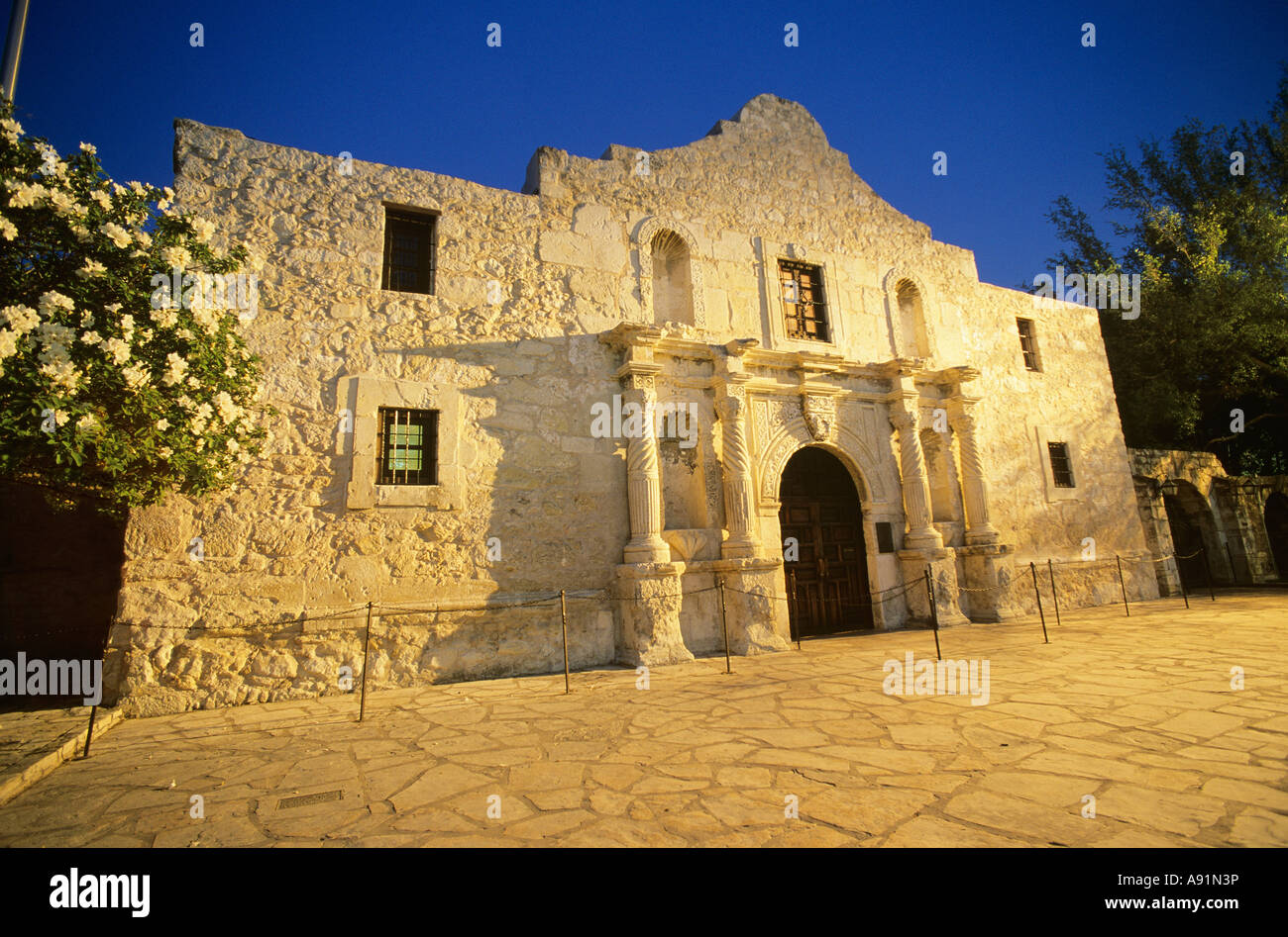 Alamo, San Antonio, Texas, Vereinigte Staaten von Amerika Stockfoto