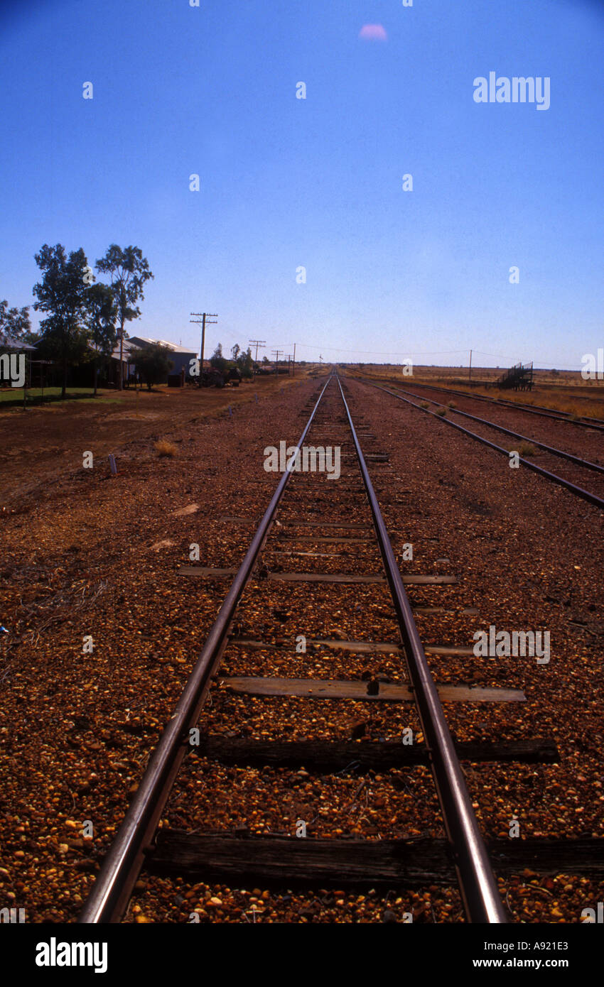 Outback-Eisenbahn Stockfoto