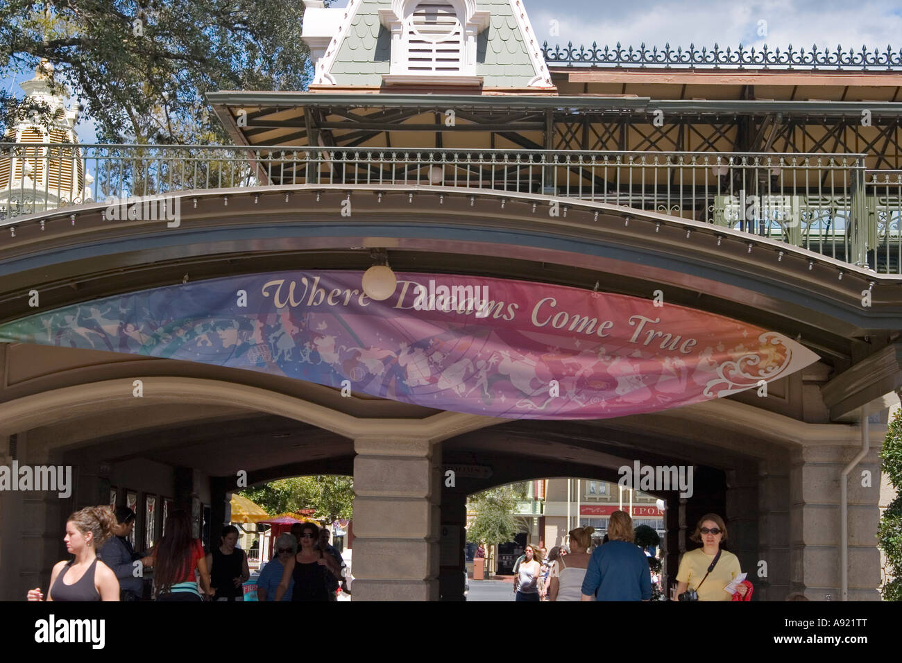 Wo werden Träume wahr, Disneys Magic Kingdom, Orlando, Florida, Vereinigte Staaten von Amerika Stockfoto