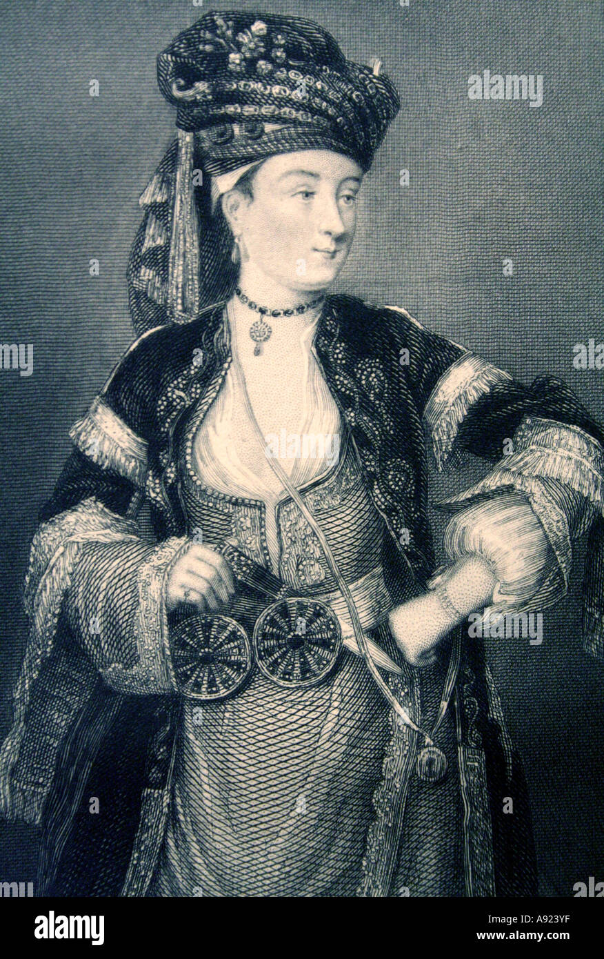 Lady Mary Wortley Montagu in türkischen Kleid Stockfoto