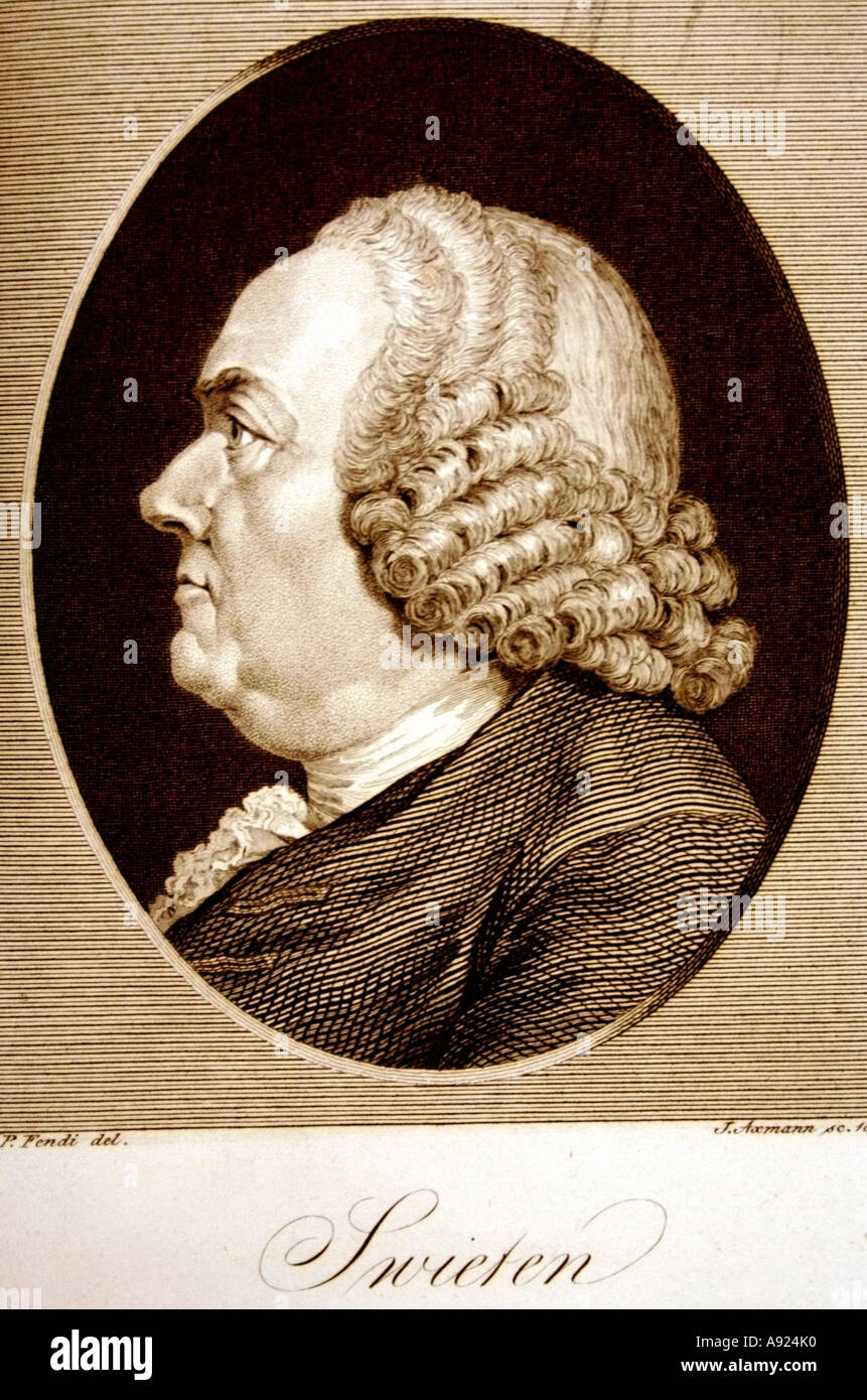 Baron Van Swieten, Patron der Mozarts in Wien Stockfoto