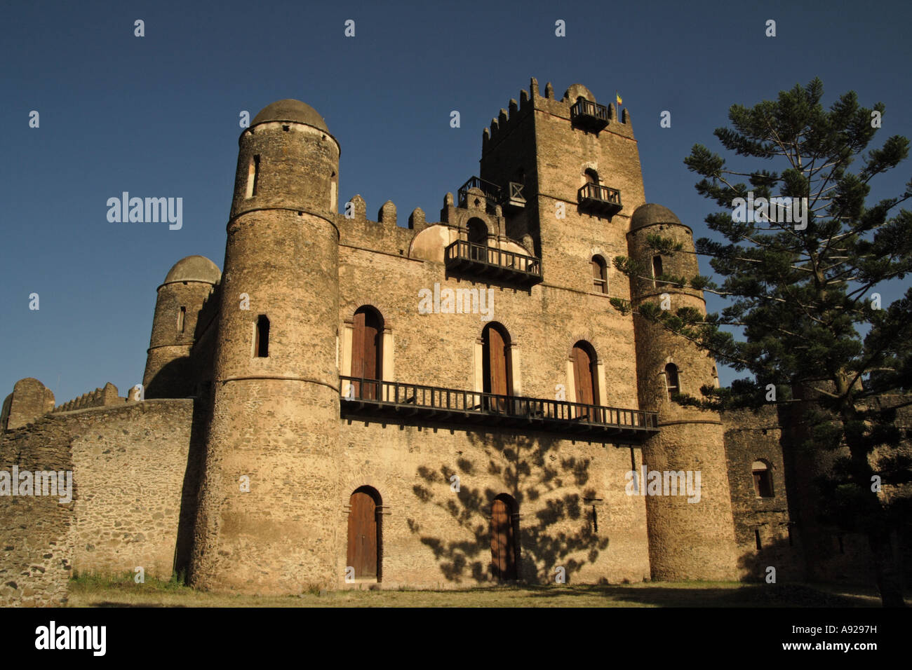 Fasilidas Burg, königliche Gehege Gonder, Äthiopien, Afrika Stockfoto