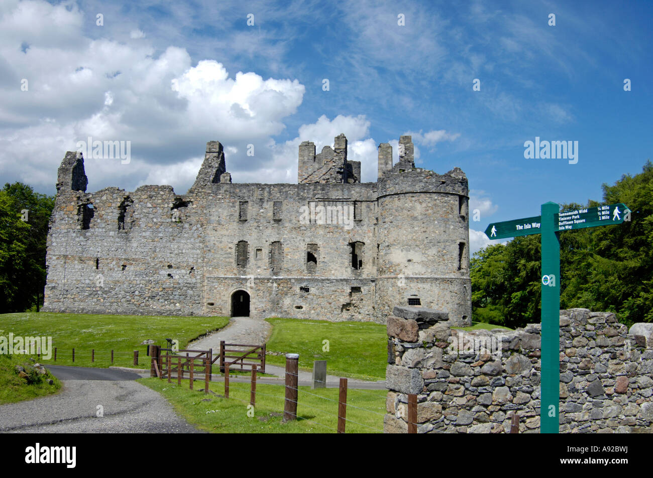 Balvenie Castle Glen Fiddich Dufftown Banffshire schottischen Highlands Grampian Region Stockfoto