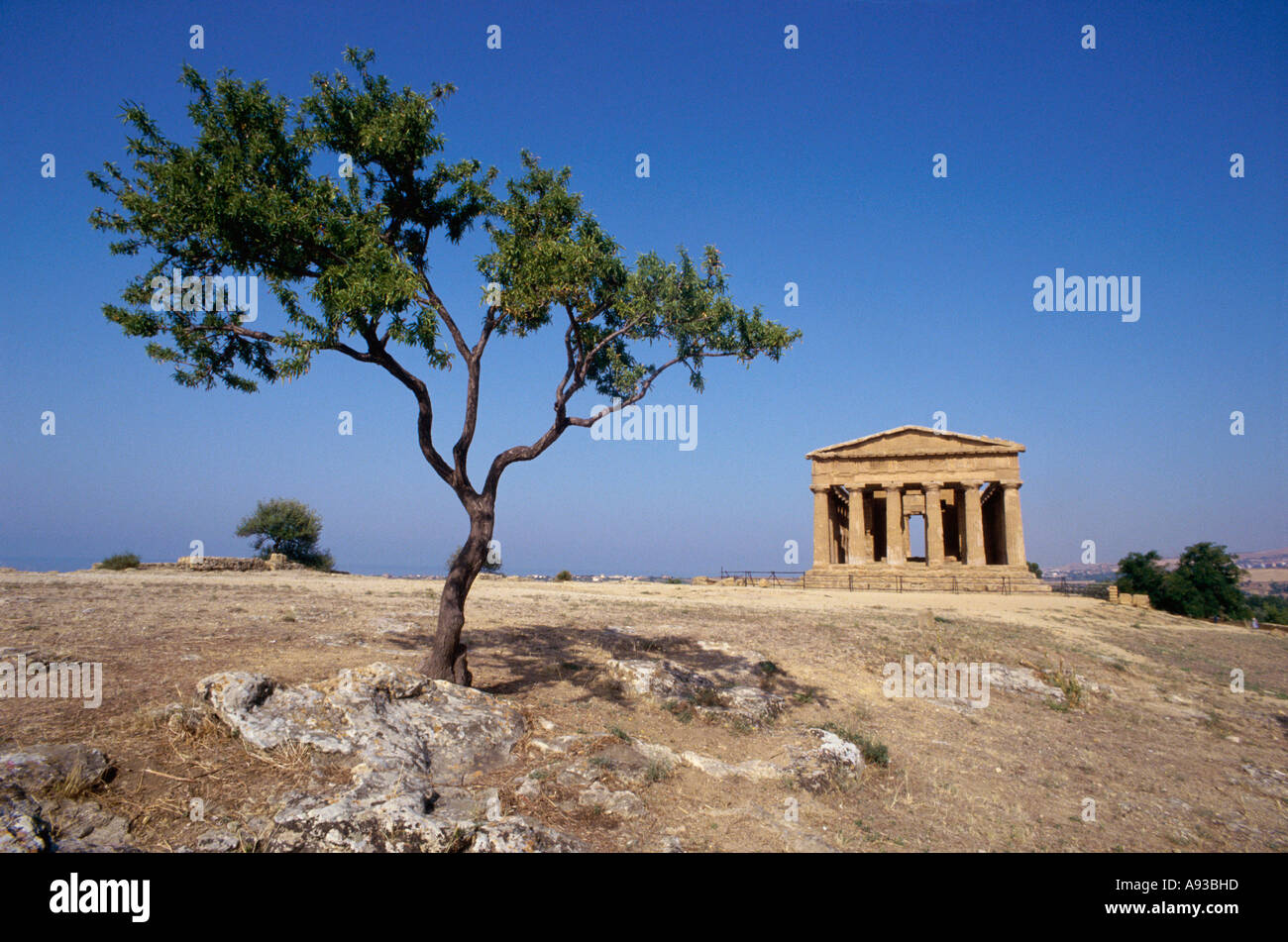 Tempel von Concord Agrigento Italien Stockfoto