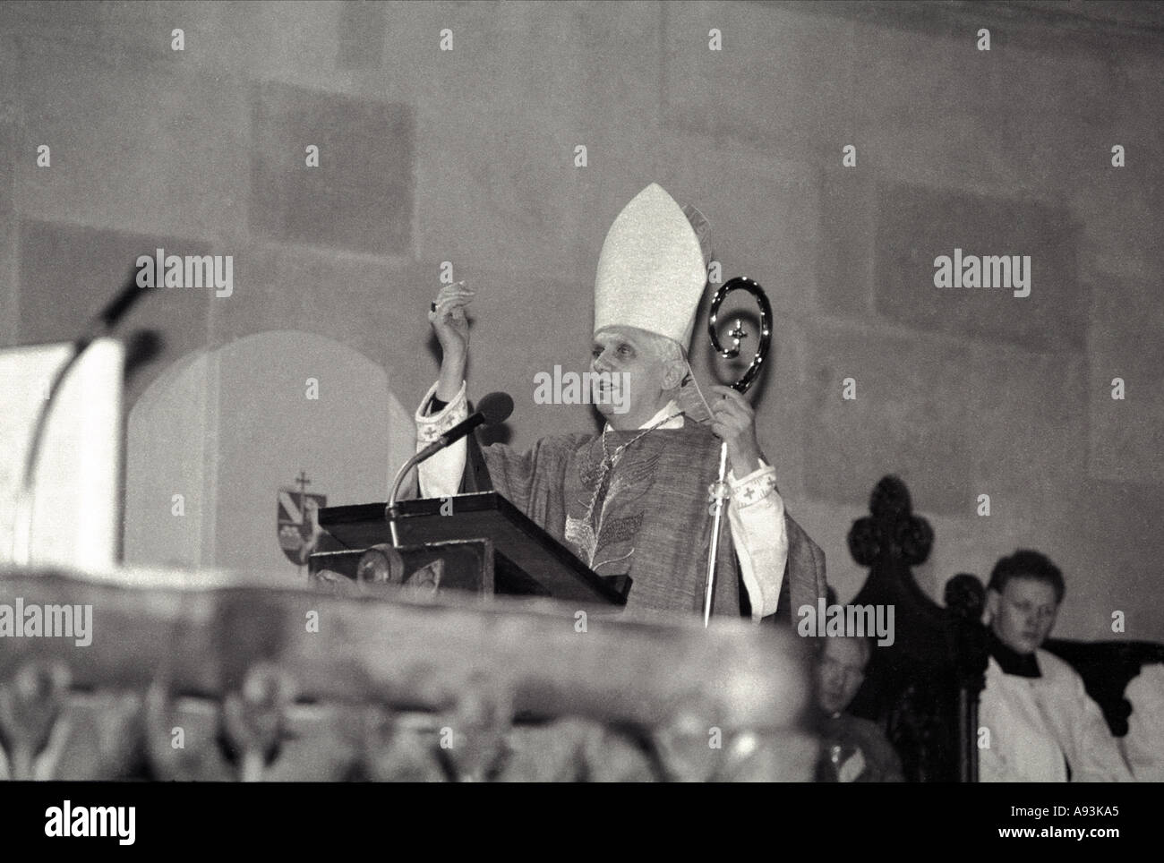 die ehemaligen Kardinal Kardinal Joseph Ratzinger Papst Benedikt XVI.-Papst Stockfoto