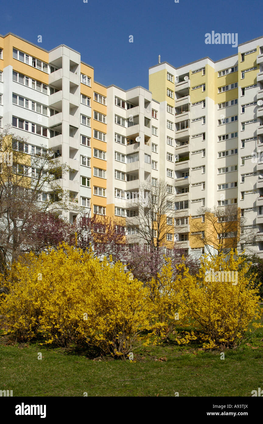 Appartement-Komplex auf der Rennbahnweg Stockfoto