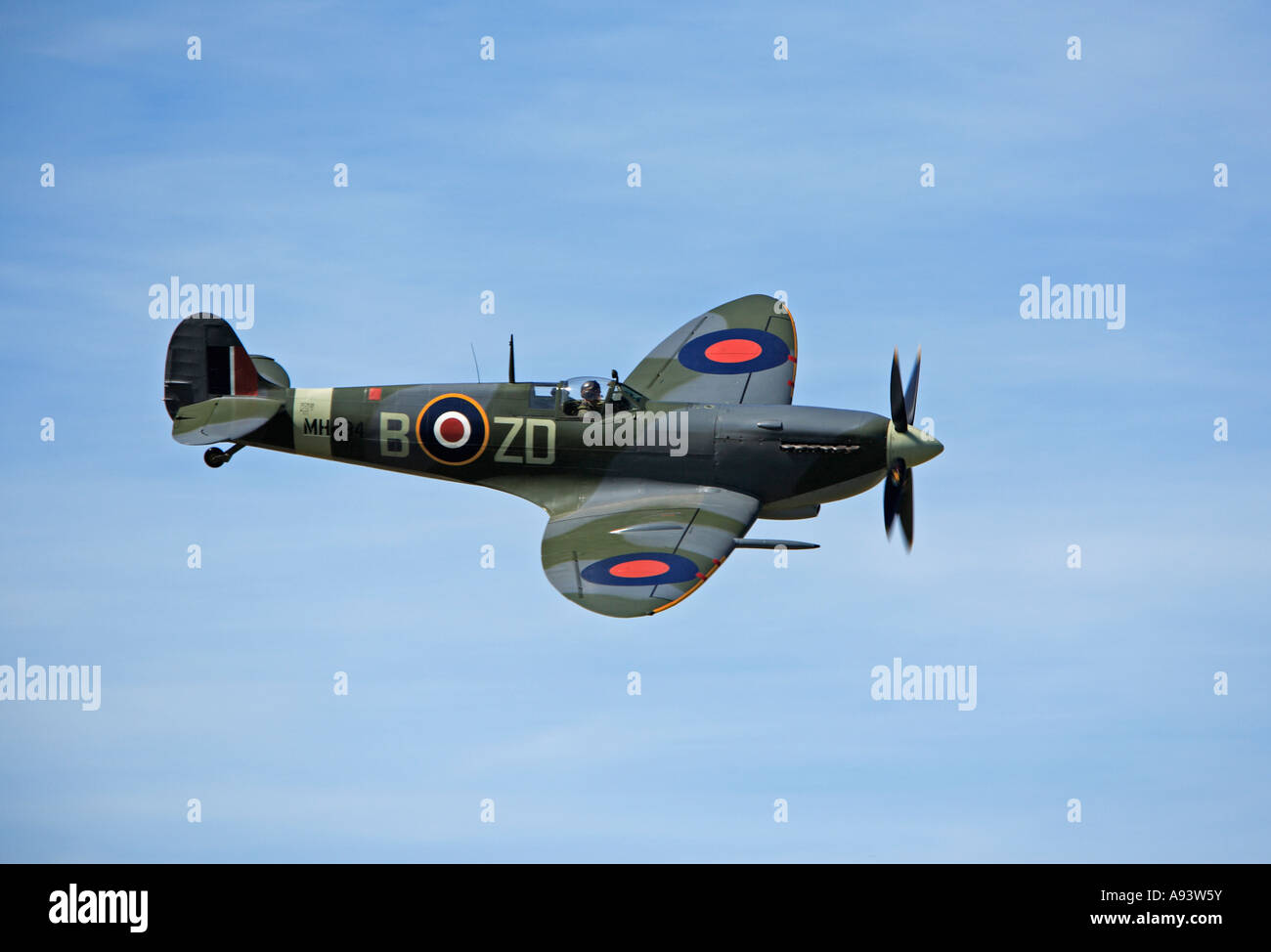 G ASJV Spitfire Mark IX Breighton Juli 2006 Stockfoto