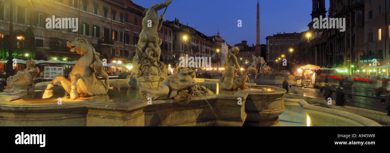 Piazza Navona-Rom Italien Stockfoto