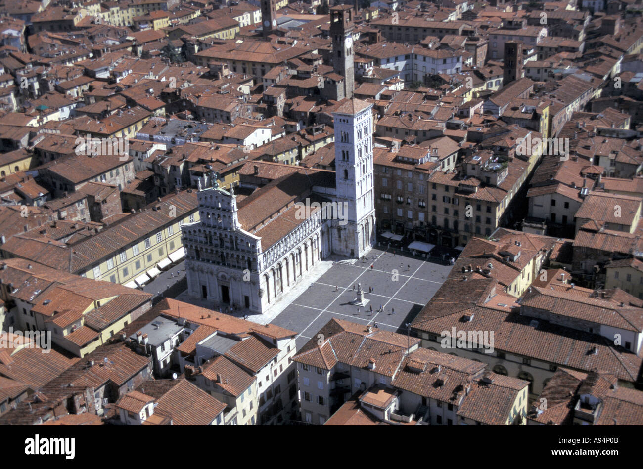 San Michele in Foro Kirche Lucca Toskana Italien Stockfoto