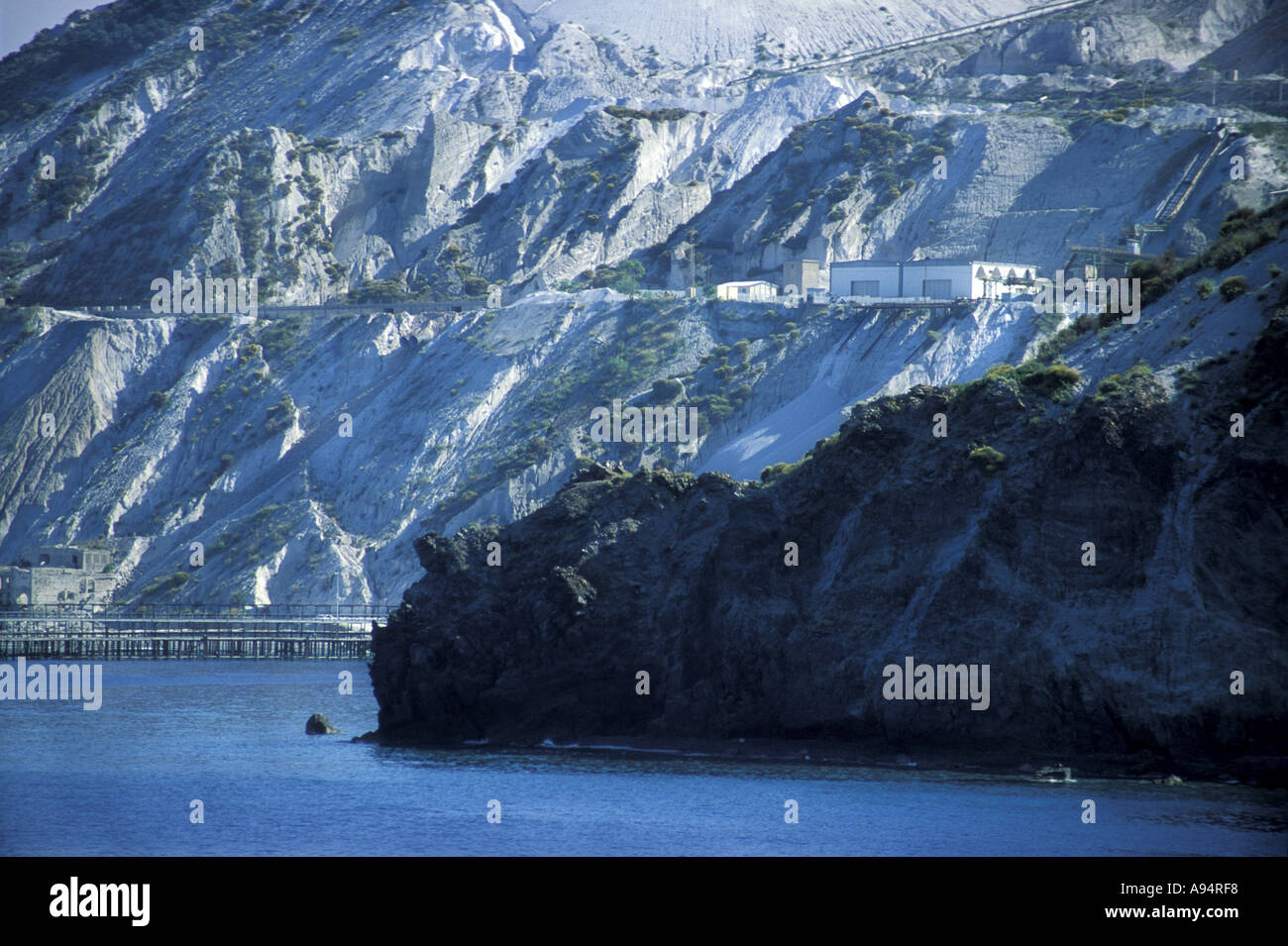 Capo Bianco Lipari Äolischen Inseln Sizilien Italien Stockfoto