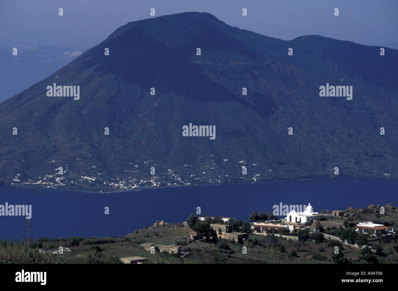 Landschaft-Lipari-Äolischen Inseln Sizilien Italien Stockfoto