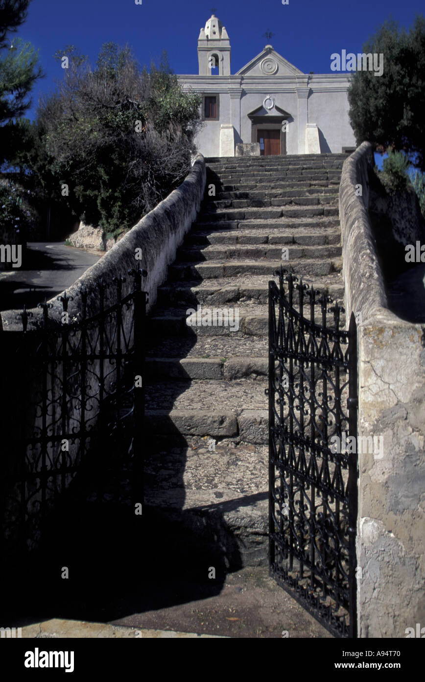 Annunziata Kirche Lipari Insel Äolischen Inseln Sizilien Italien Stockfoto