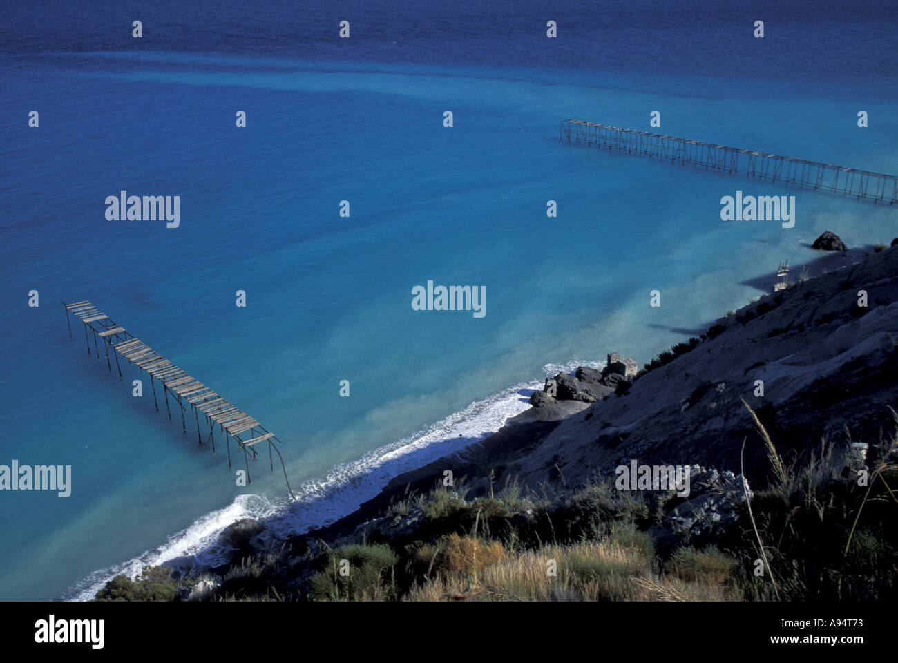 Papesca Strand Lipari Insel Äolischen Inseln Sizilien Italien Stockfoto
