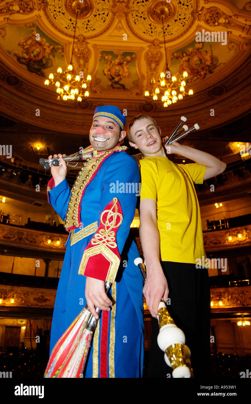 Mookey der Blackpool Tower Zirkusclown. Stockfoto