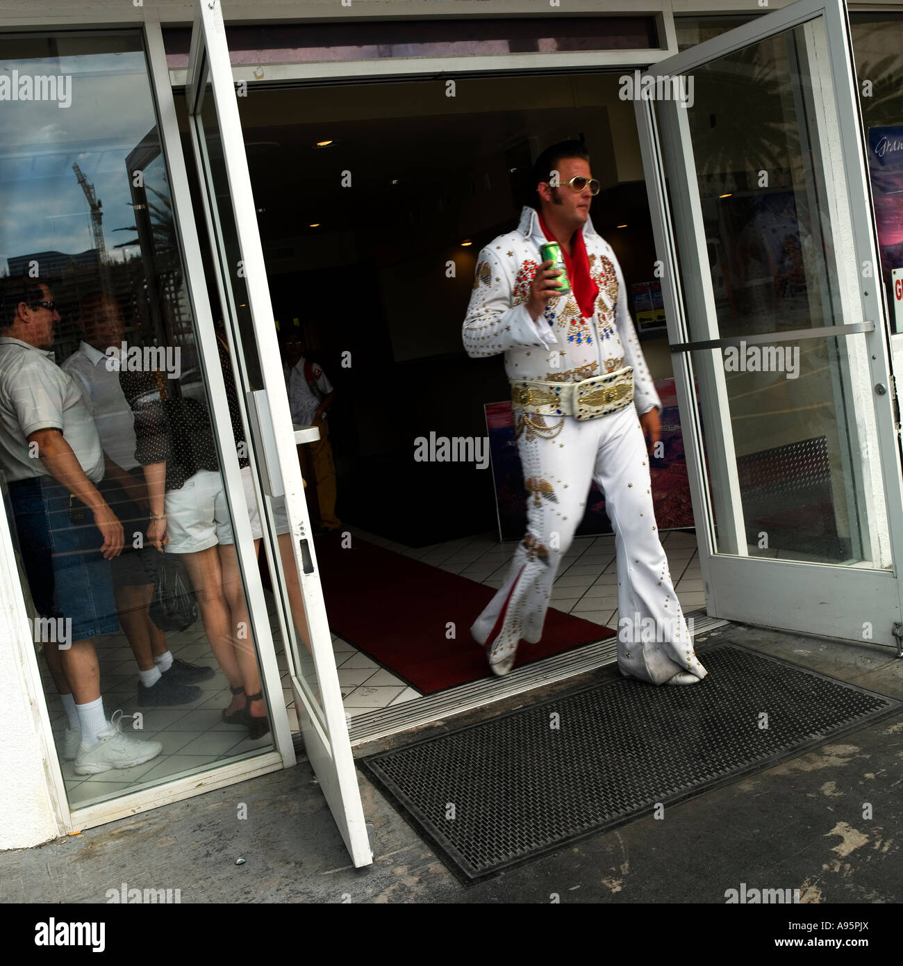 2007 Elvis hat das Gebäude verlassen. Stockfoto