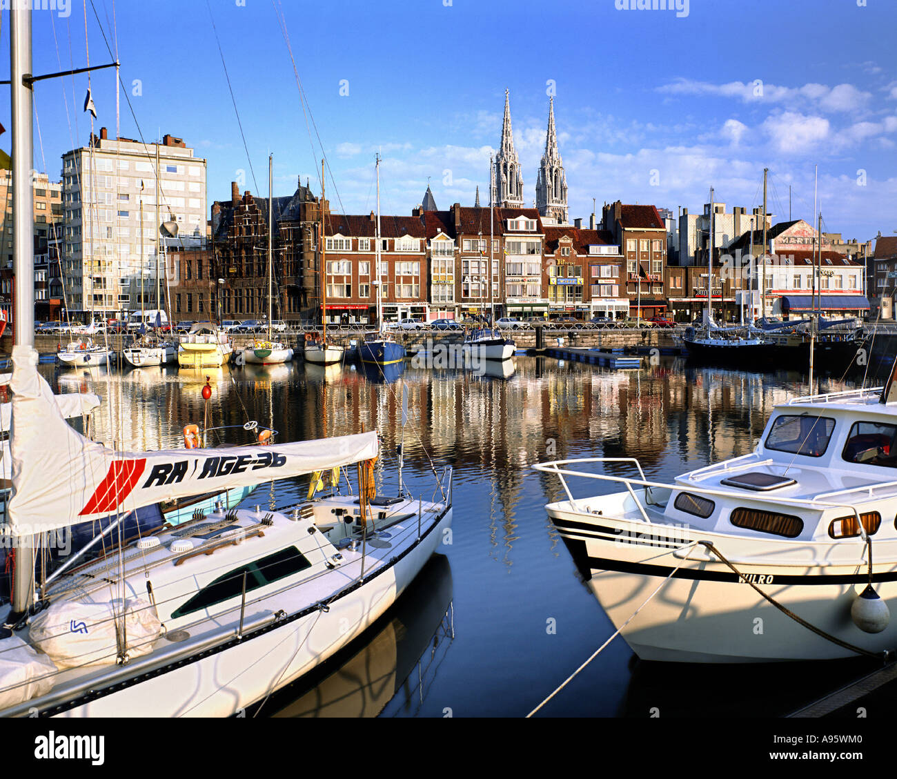 BE - Westflandern: Oostende Hafen Stockfoto