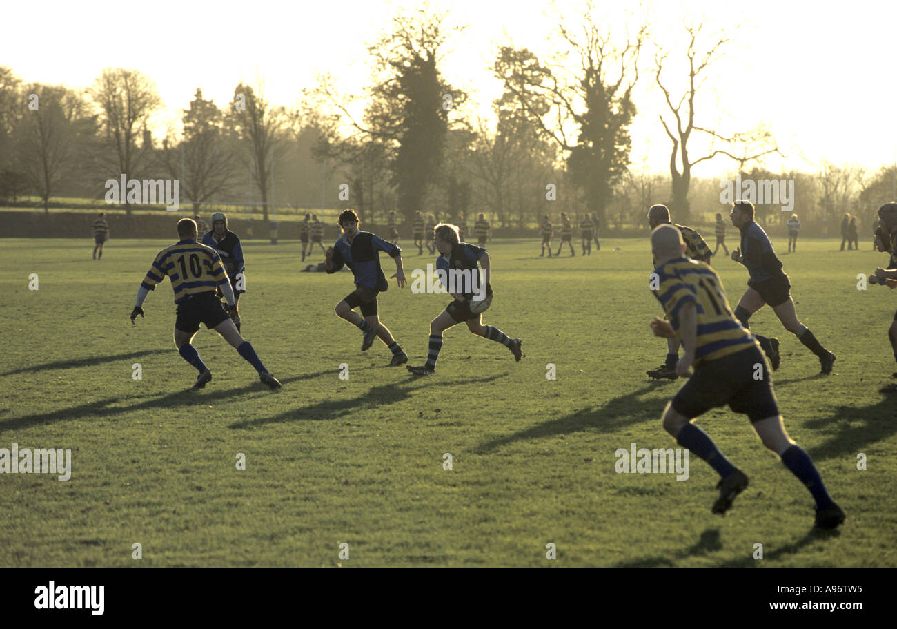 Rugby Union auf Club-Ebene, Leamington Spa, Warwickshire, England, UK Stockfoto