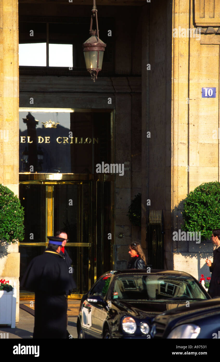 Hotel Crillon Place De La Concorde Stockfoto