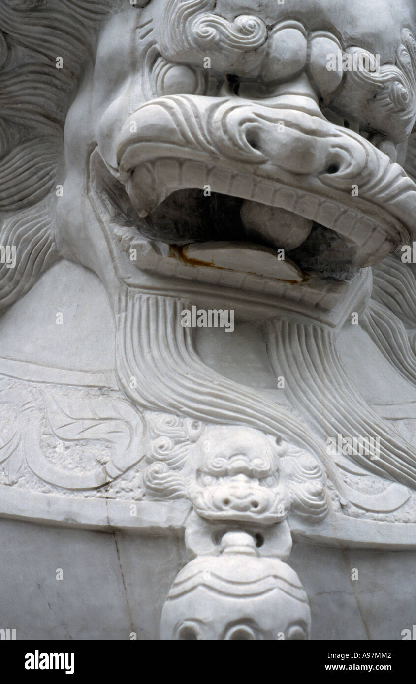 Chinesische Löwen von Macau Stockfoto