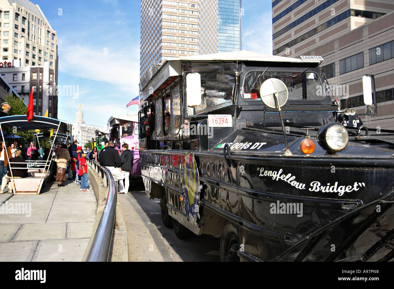 MASSACHUSETTS Boston Boston Duck Tours in Amphibienfahrzeuge Ladefläche für Menschen, die tour Stockfoto