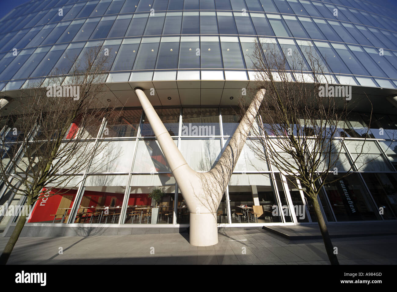 Nr. 1 Spinningfields eine Mischung aus Büro- und Gewerbebetriebe in modernem Ambiente am Deansgate Manchester UK Stockfoto