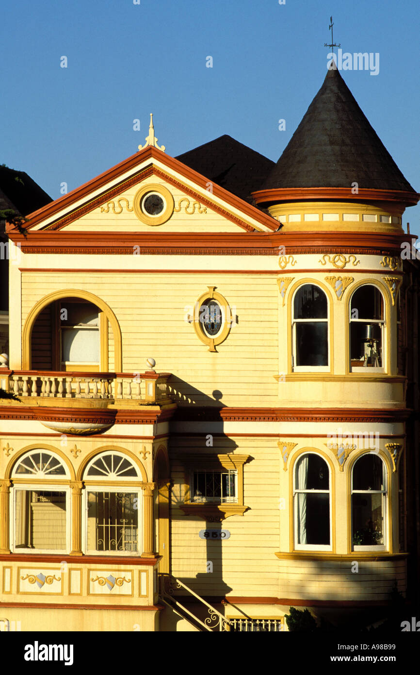 Kalifornien, San Francisco, viktorianisches Haus Stockfoto