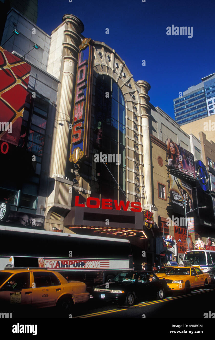 Loews Movie Theater, West 42th Street, Manhattan, New York, USA, Nordamerika Stockfoto