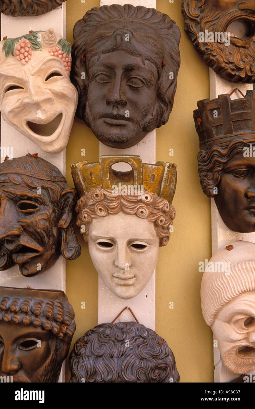 Griechenland, Athen, Masken Stockfotografie - Alamy