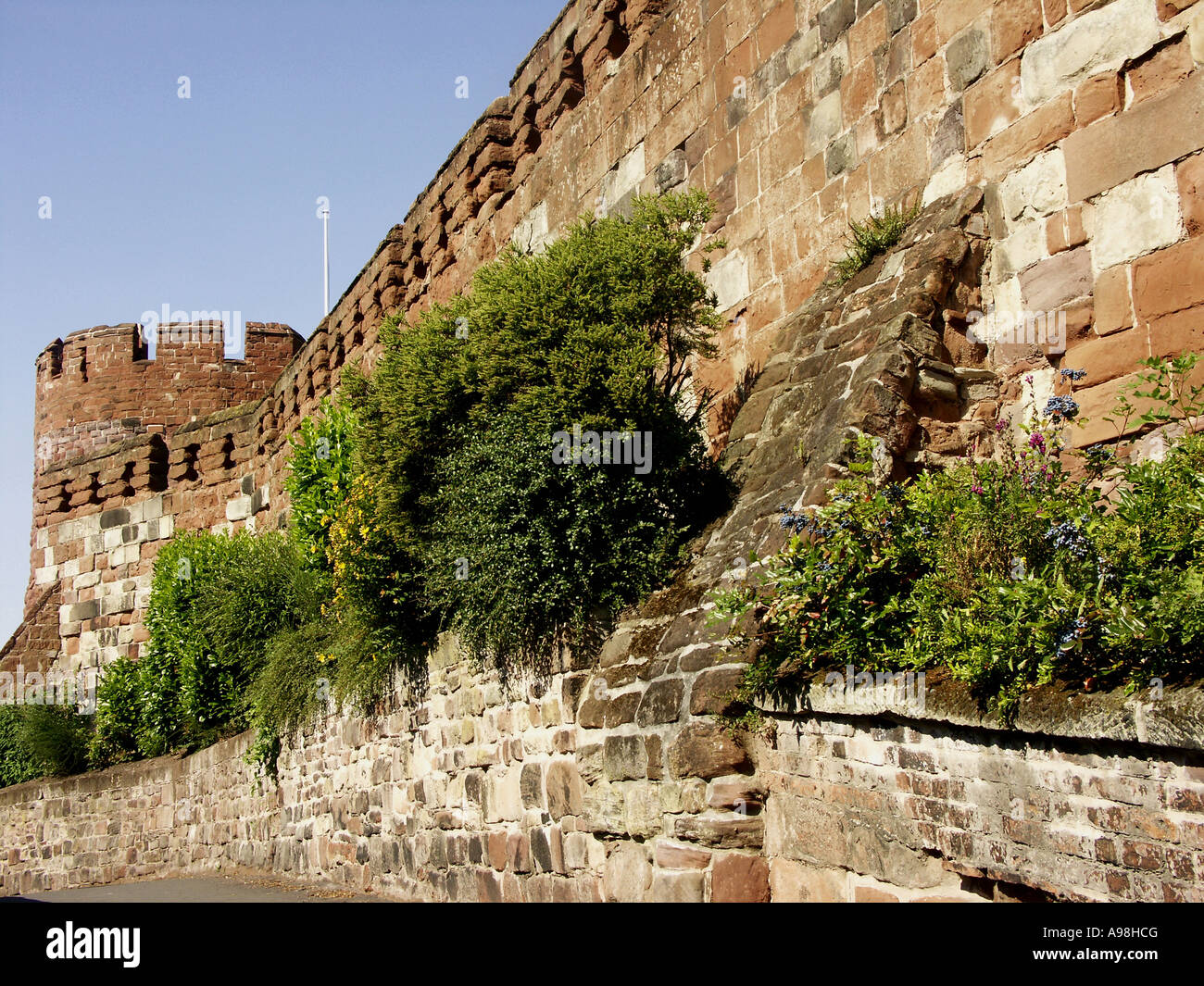 Norman Castle, Shrewsbury, Shropshire, England, Großbritannien, Great Britain, England UK Stockfoto