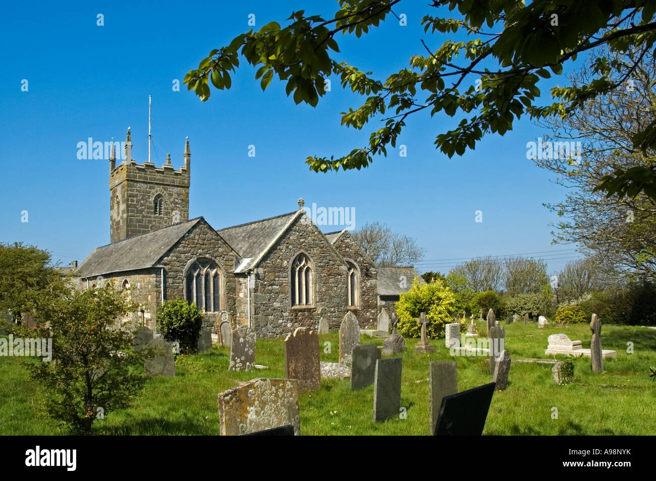 St.mellanus Kirche, Cornwall, england Stockfoto