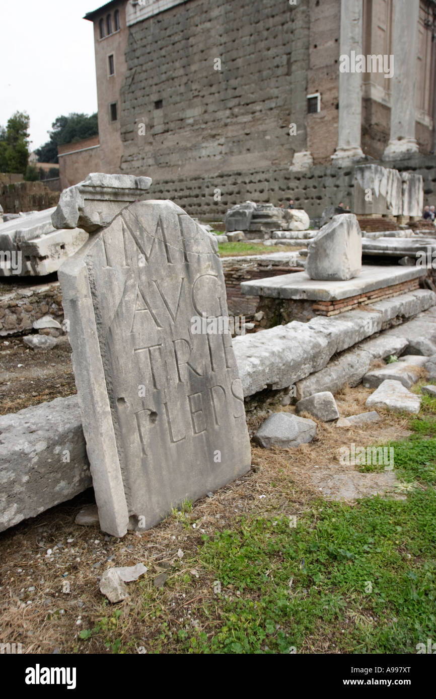 Relikte der Antike, Forum Romanum, Foro Romano, Rom, Italien Stockfoto