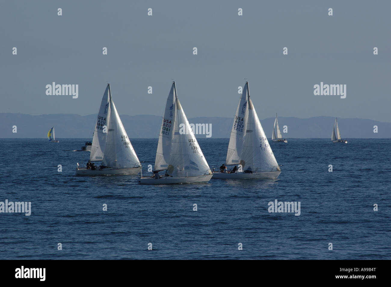 Segelboote Stockfoto