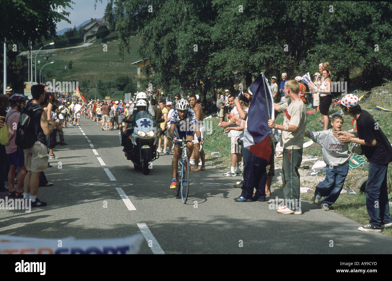 Tour de France 2004 Villard de Lans Isere Frankreich Stockfoto