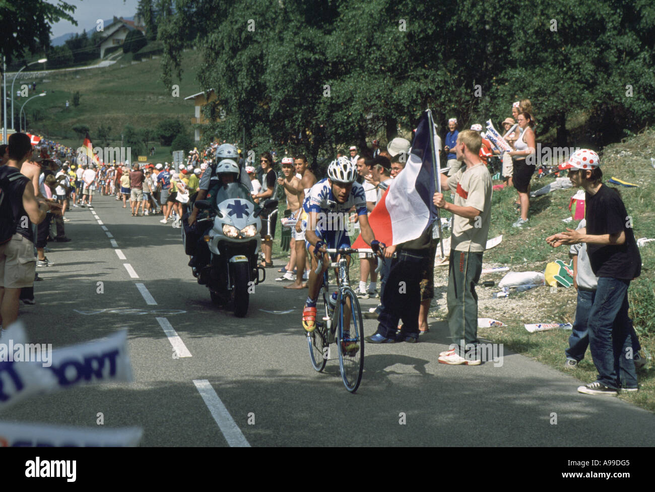 Tour de France 2004 Villard de Lans Isere Frankreich Stockfoto