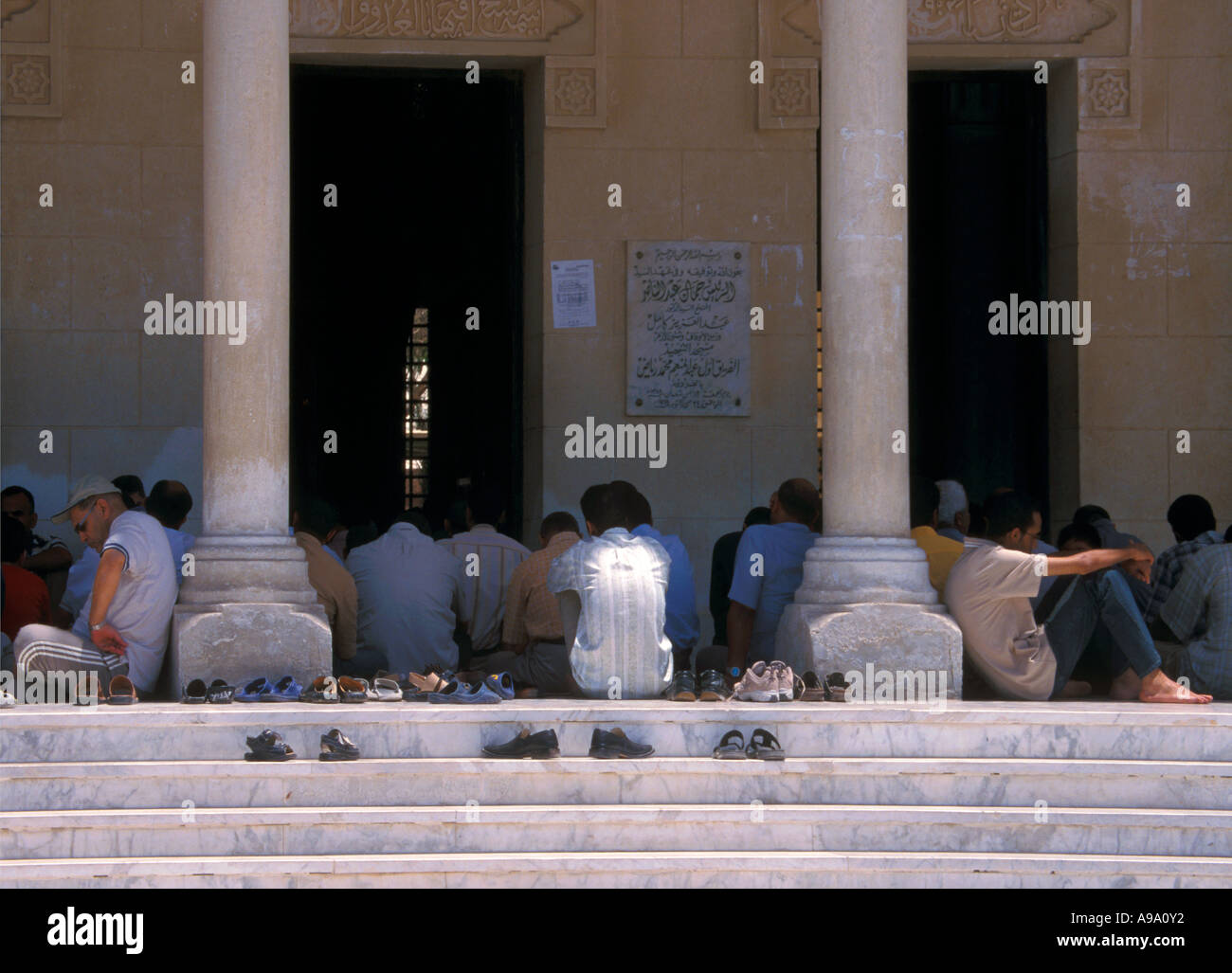 Preyers in Hurgada Moschee-Ägypten Stockfoto
