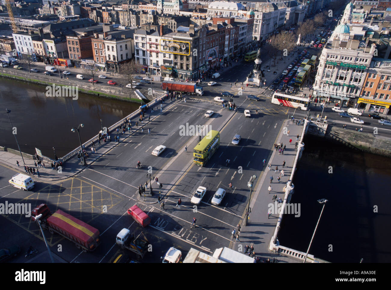 O Connell Brücke Dublin Stockfoto