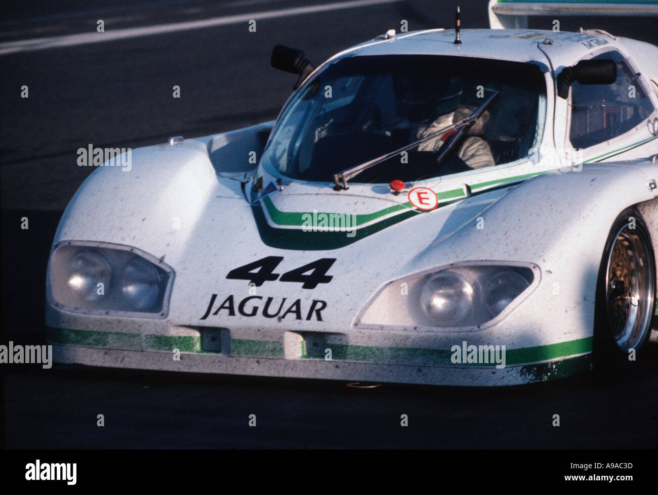 Jaguar XJR5 der American Race Team Gruppe 44 konkurrieren in der 24-Stunden-Rennen von Le Mans im Jahr 1985 Stockfoto