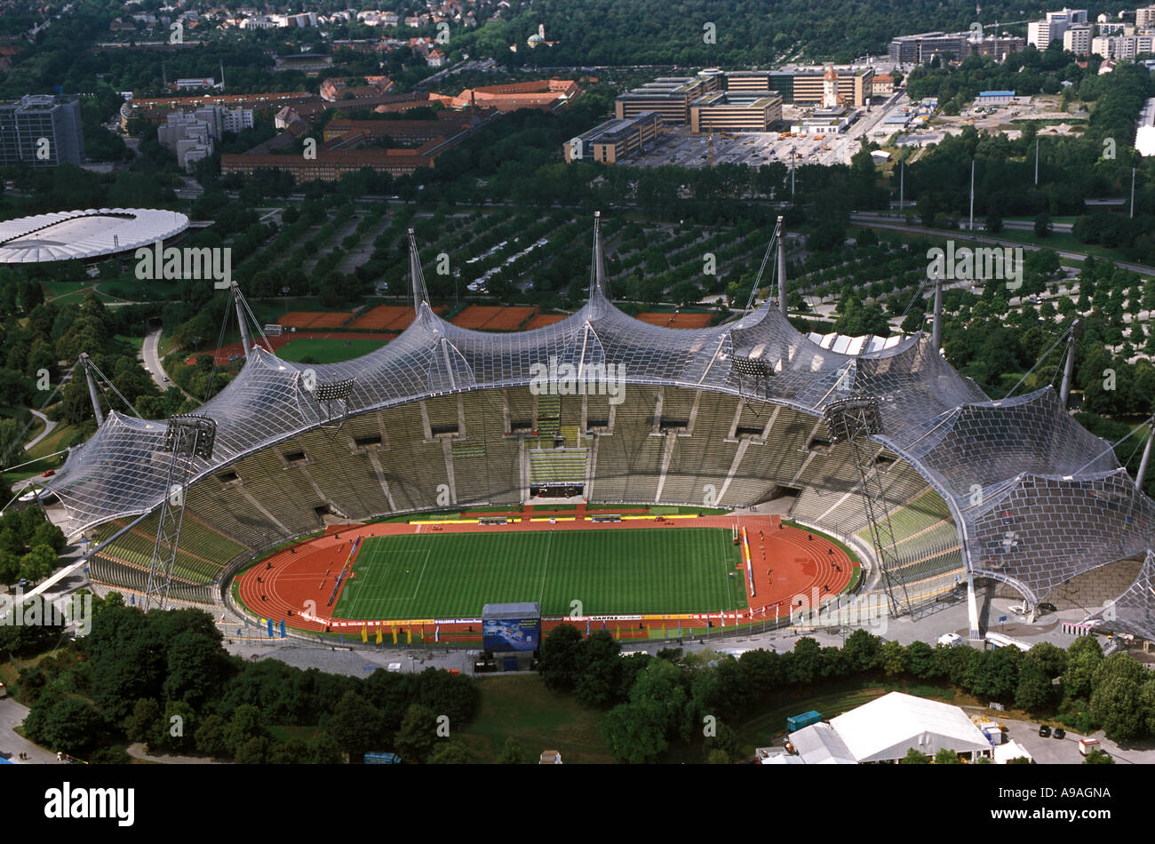 Deutschland München Olympiastadion Stockfoto